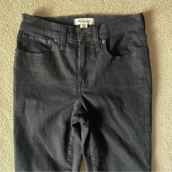 Madewell Mid Rise Kick Out Jeans in Black Rinse Size 27 Stretch Denim NEW $138 - Picture 7 of 11